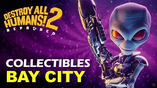 Bay City All Collectibles Locations | Destroy All Humans 2 Reprobed