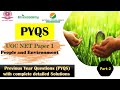 NTA UGC NET | people and environment| PYQs | environment science| Envirocademy| UGC NET 2023