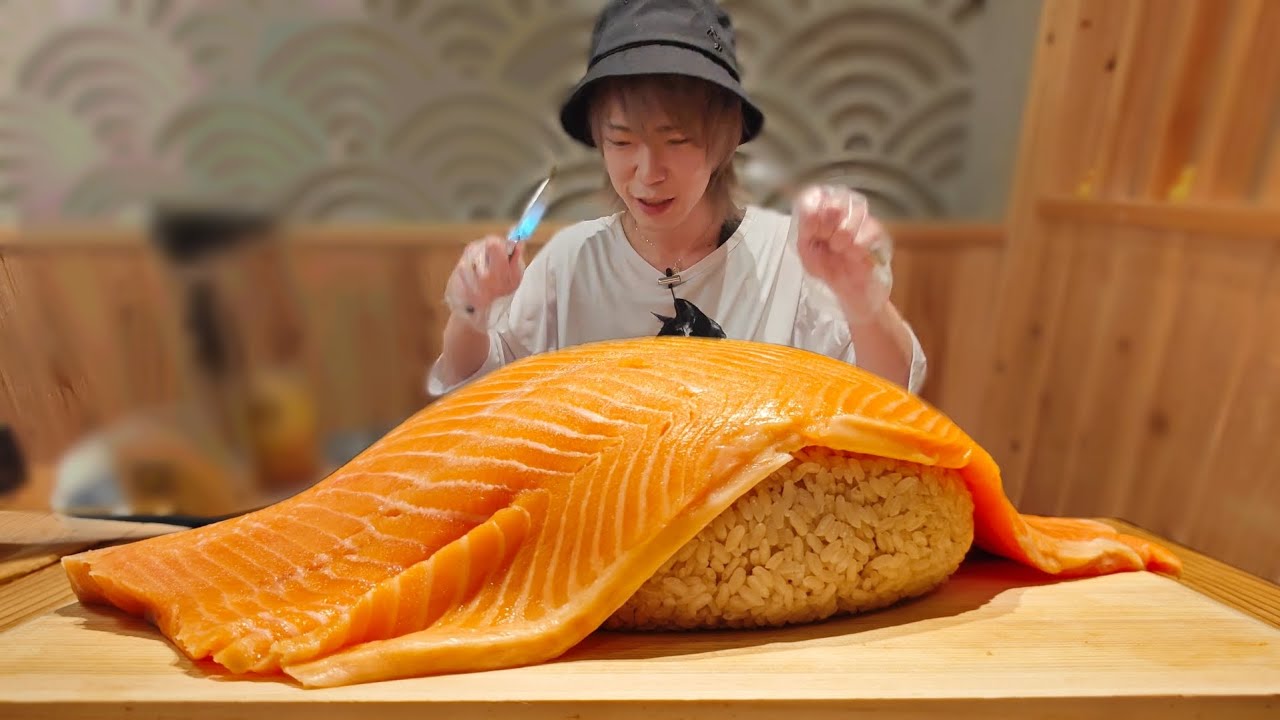 東京一の粋な巨大江戸前寿司！15 分で完食せよ【大食い】
