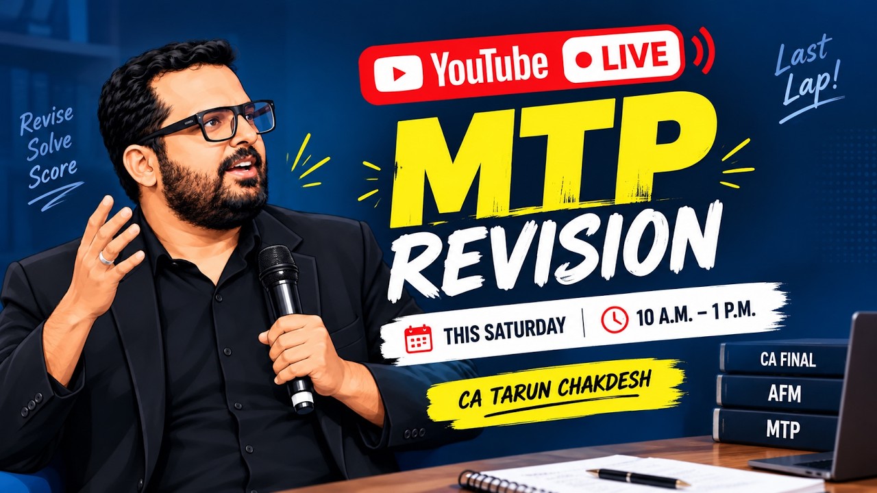 Ultimate 3-Hour AFM MTP Revision | CA Final Exam Strategy