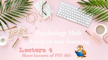 Psy 403 short lecture 4 // social psychology
