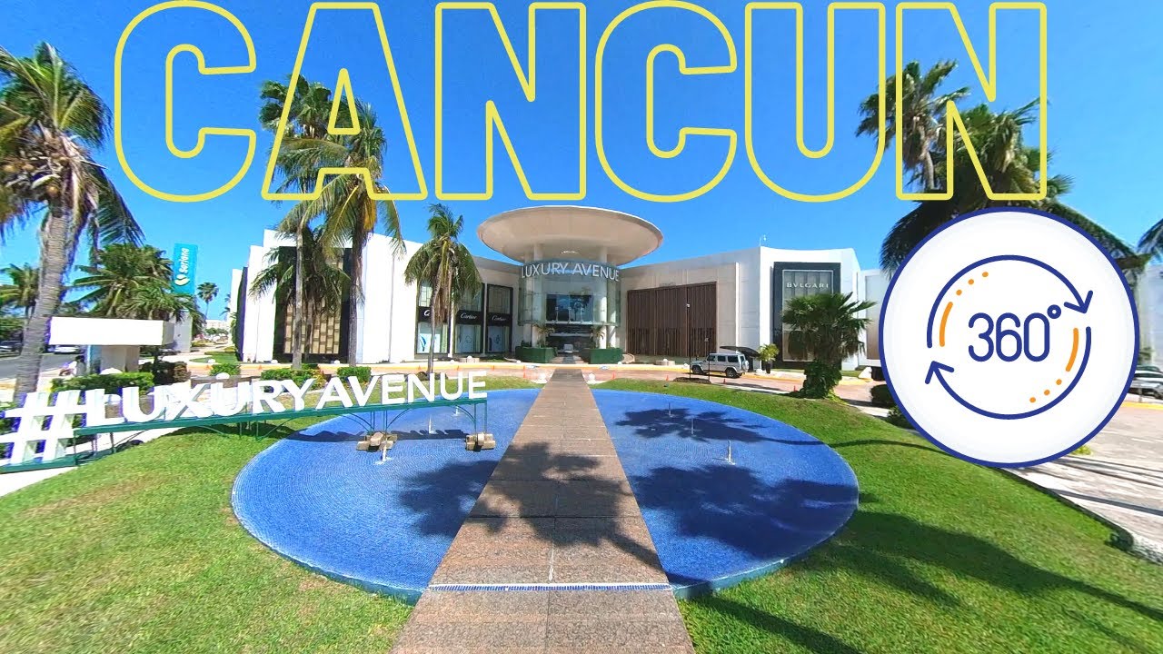 Cancun Hotel Zone 360 VR Plaza Kukulkan  Cancun Walk | Travel Droner
