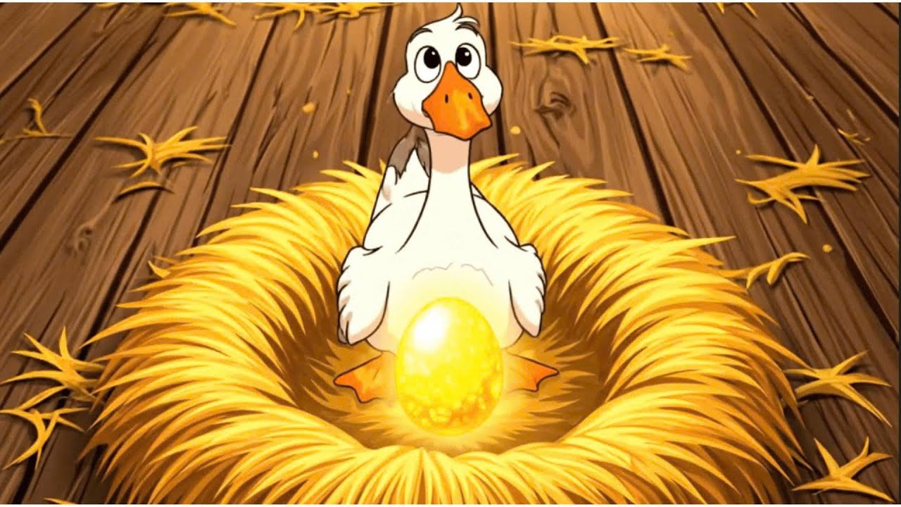 ZunimoCartoon |“Fable: The Goose That Laid the Golden Eggs”.