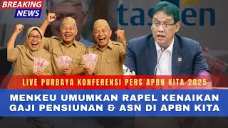 Download Lagu LIVE PURBAYA! Resmi Umumkan Kepastian Rapel \u0026 Kenaikan Gaji Pensiunan dan ASN Di konferensi APBN!? MP3