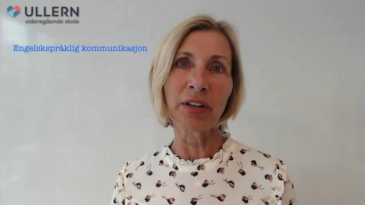 Avdelingsleder For Engelsk Forteller Om Forsering I Engelsk YouTube