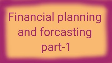 Financial Planning and forcasting// part-1// Additional fund needed// PEFR//Dividend payout ratio/RR