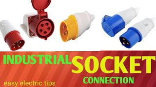 How to make an industrial plug and socket