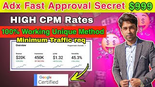 Google Adx approval -How To Get Google Adx approval |ADX MA Premium Google Certified Instant Approve