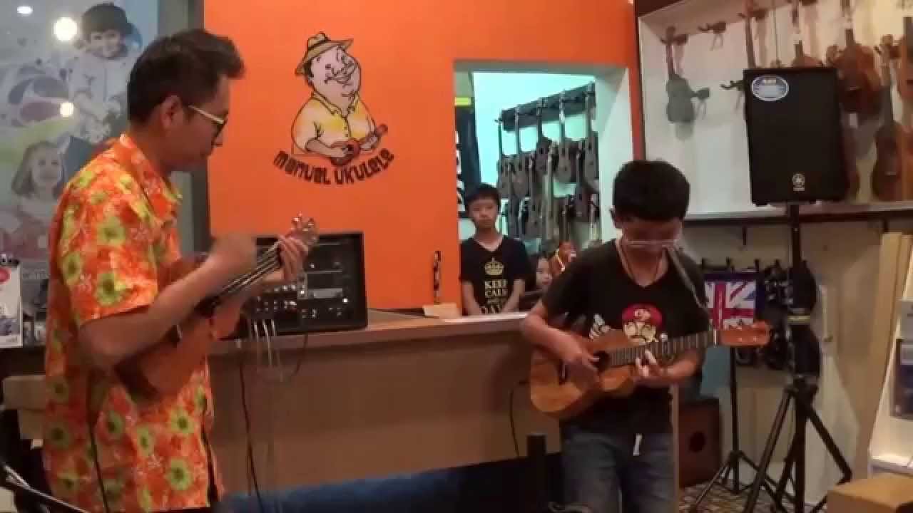 20150425 "Body Surfing" ukulele duet by Uncle Chew And Bryan Lu YouTube