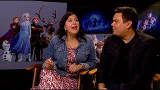Coco & Frozen Songwriters "Oscar Winners" Kristen & Robert Lopez sing their frozen songs acapella