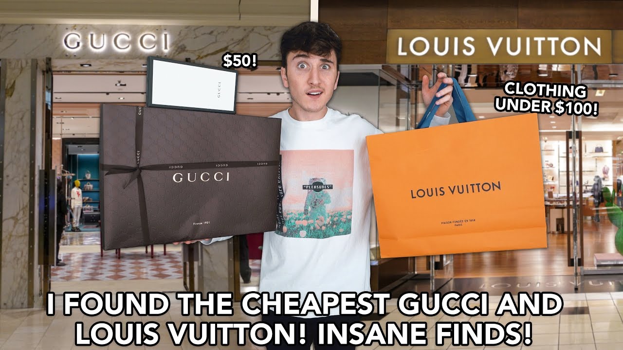 I FOUND THE CHEAPEST Louis Vuitton & Gucci ITEMS! (INSANE FINDS!) - YouTube