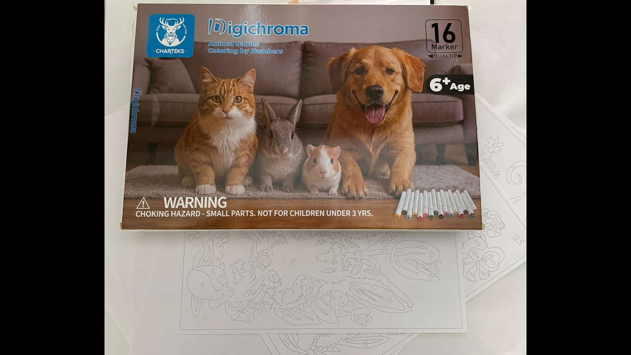 Opening Charteks new paint-by-color kits designed for all ages, from kids to adults.