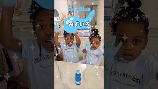 Mixing Colors BLUE + WHITE = SKY BLUE ##shorts #colors #viral #kidsvideo #trend #trending #fypシ