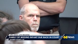 Family of missing Kentucky infant due back in court