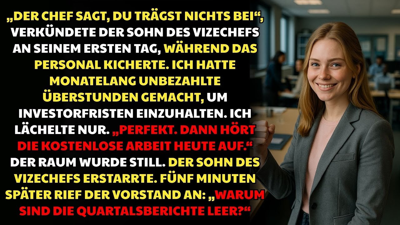 Wie Ich Den Sohn Des Vizechefs Mit Einem Einzelnen Ordner Ausschaltete | Büro-Rache ♟️