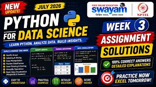 Python for Data Science Week 3 Assignment Answers 2026 | NPTEL July 2026 | 100% Correct Solutions