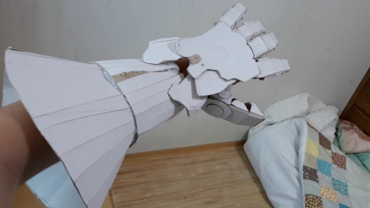 하드보드지로 타노스 건틀렛 만들기 (썸넬보다 더 고퀄) make Thanos gauntlet from cardboard