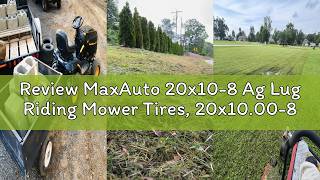 Review MaxAuto 20x10-8 Ag Lug Riding Mower Tires 20x10 00-8 Garden Tractor Turf Tires 20x10x8 Supe