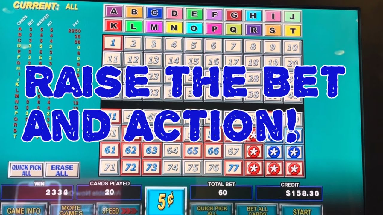 Played Multi Card KENO 3X3 Cube Pattern