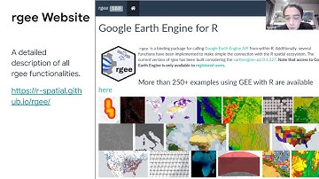 rgee: An R package for interacting with Google Earth Engine - Cesar Aybar