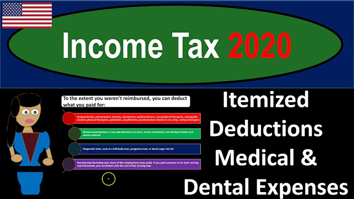 Itemized Deductions Medical & Dental Expenses 550 Income Tax 2020