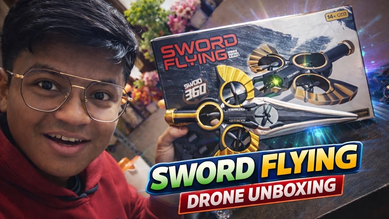 Sword Flying Drone unboxing // This Sword Can FLY?! 😱 Flying Sword Drone testing 