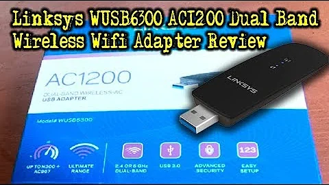 Linksys WUSB6300 AC1200 Dual Band Wireless Wifi Adapter Review