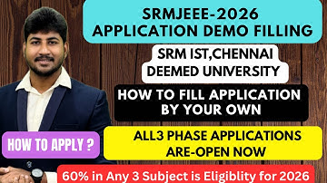 🛑SRM JEEE 2026 | DEMO-AANVRAAG | Hoe aanmelden | Stap-voor-stapproces | Loopbaanbegeleiding Dines...