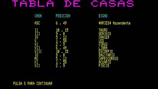 Carta Astrologica ~ Carta Astral FOR FUJITSU FM 7 NEW FM 77AV FM 11 EX FM 16β FM 16b FM7 40S screenshot 5
