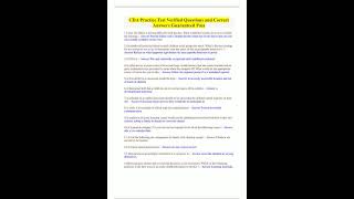 CDA Practice Test Verified Questions and Correct Answers Guaranteed Pass