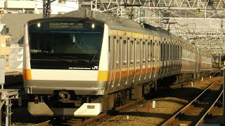 E233系0番代東トタT26編成が高円寺3番を通過する動画