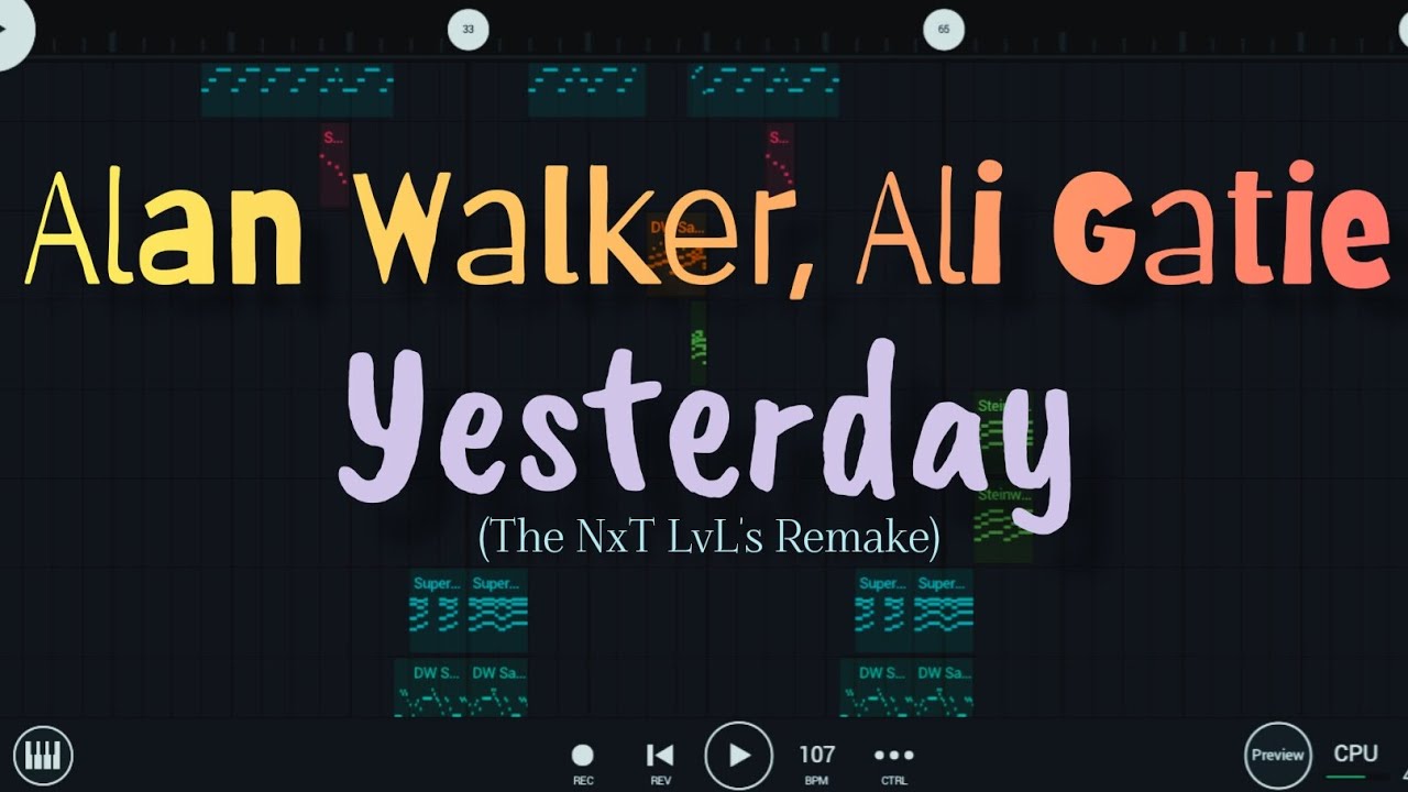 Alan Walker, Ali Gatie - Yesterday (Official Lyric Video) 