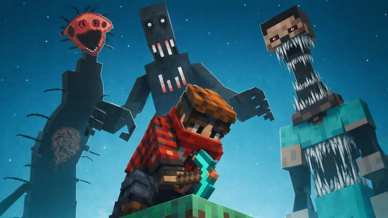 ONE BLOCK with Every Horror mod..!