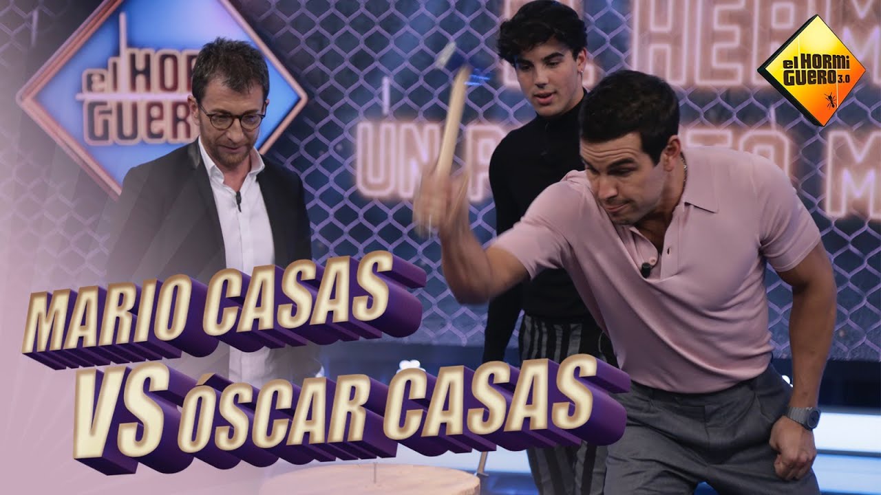 Óscar Casas y Mario Casas se retan a martillazos - El Hormiguero - YouTube