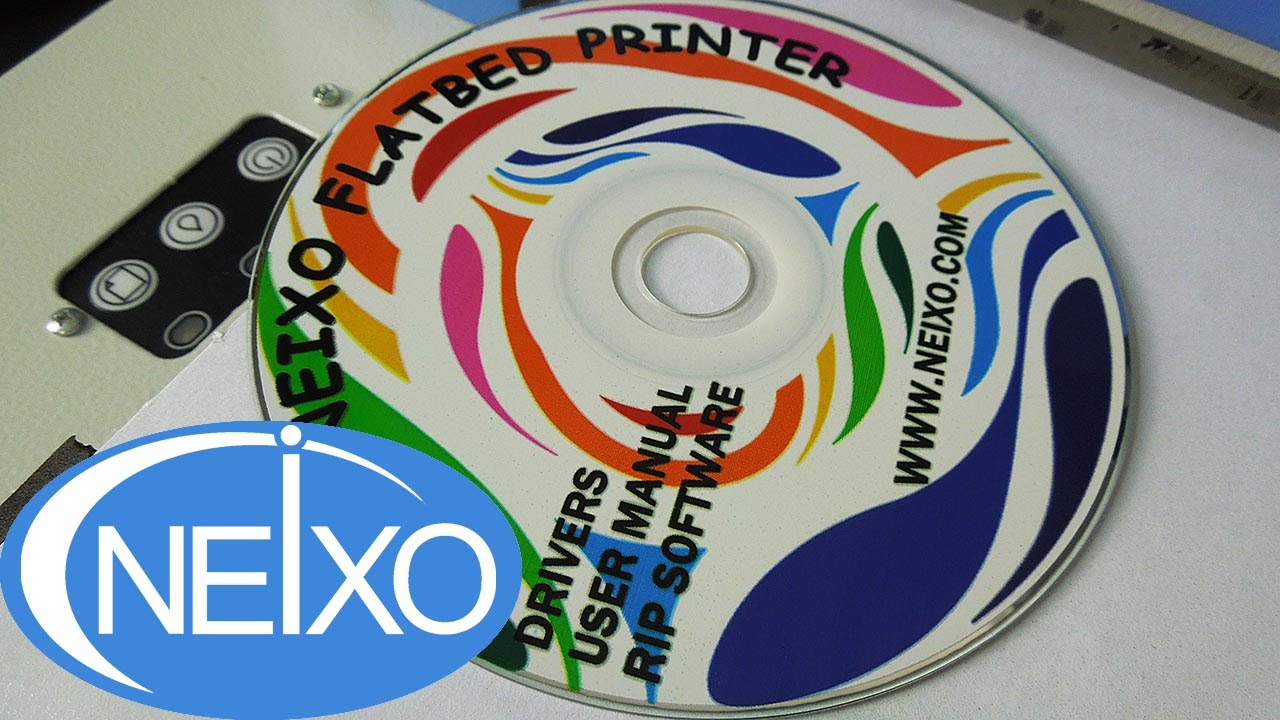 A4 UV Inkjet Printer for CD printing - YouTube