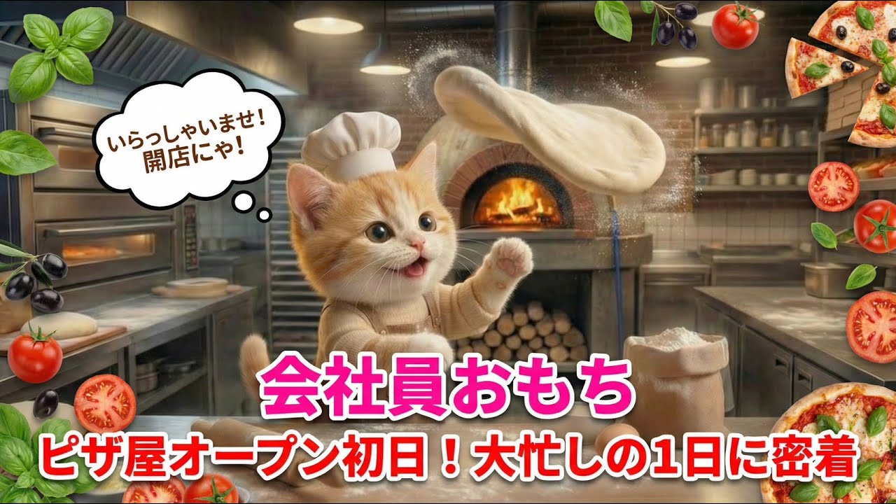 ピザ屋オープン初日！大忙しの1日に密着【会社員おもち】