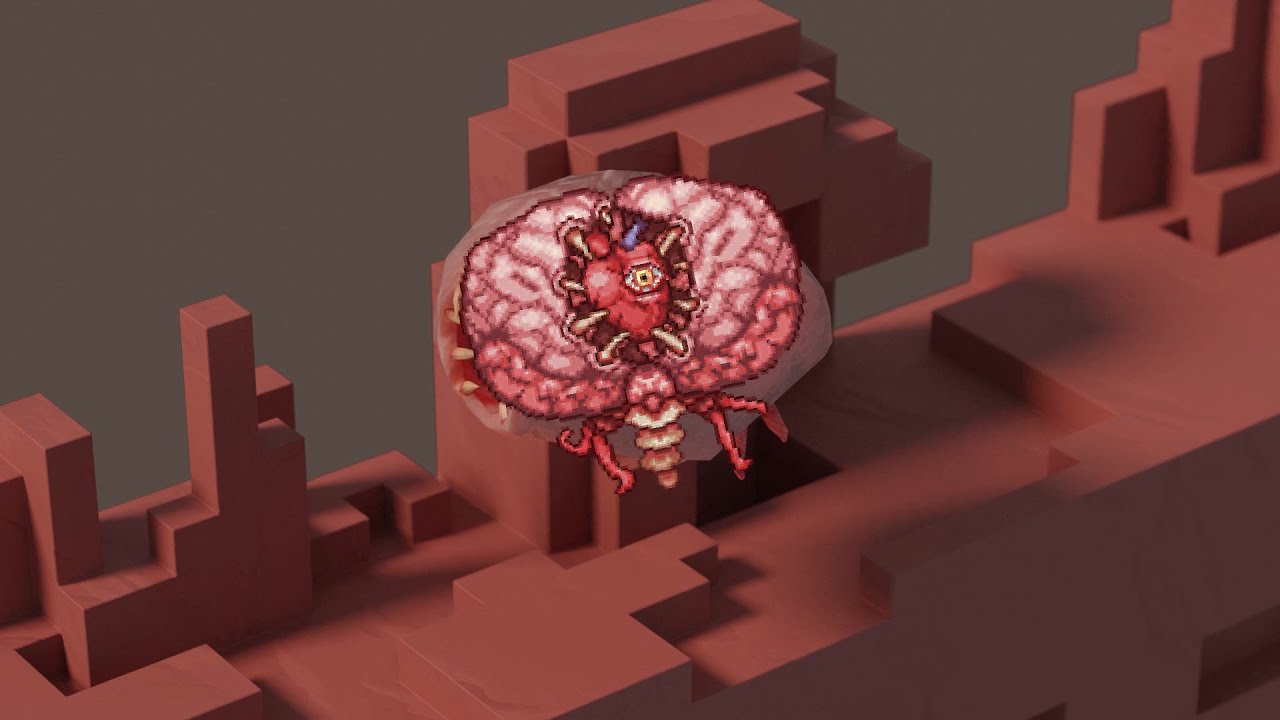 Terraria Bosses Modelled in 3D