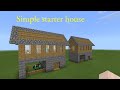 Minecraft simple starter house