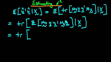 29 - Estimating the error variance in matrix form - part 4