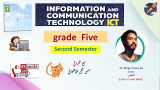 تكنولوجيا المعلومات الصف الخامس الابتدائي المنهج الجديد #ict  لغات ICT grade 5 lesson 1 theme 4