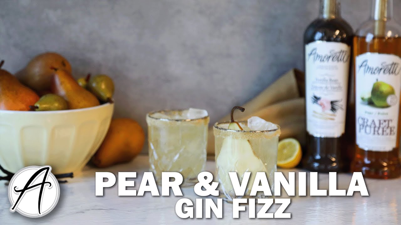 How to Make a Pear and Vanilla Gin Fizz | Spring Gin Cocktail - YouTube