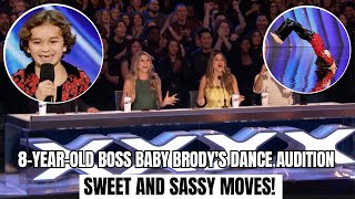 8-Year-Old Boss Baby Brody's Dance Audition: Sweet and Sassy Moves! #viralvideo #foryou