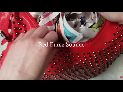ASMR Pleather Purse Inspection Buckles Studs No Talking