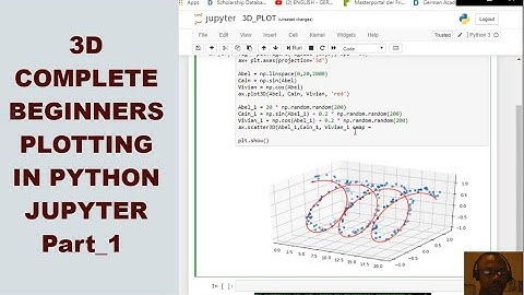 3D Python Jupyter programming Plot For Complete Beginners and DATA SCIENTIST/ANALYST