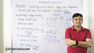 Kaprekar Constant 6174 Explained 🔥 | The Amazing Number Trick @khatrieducare