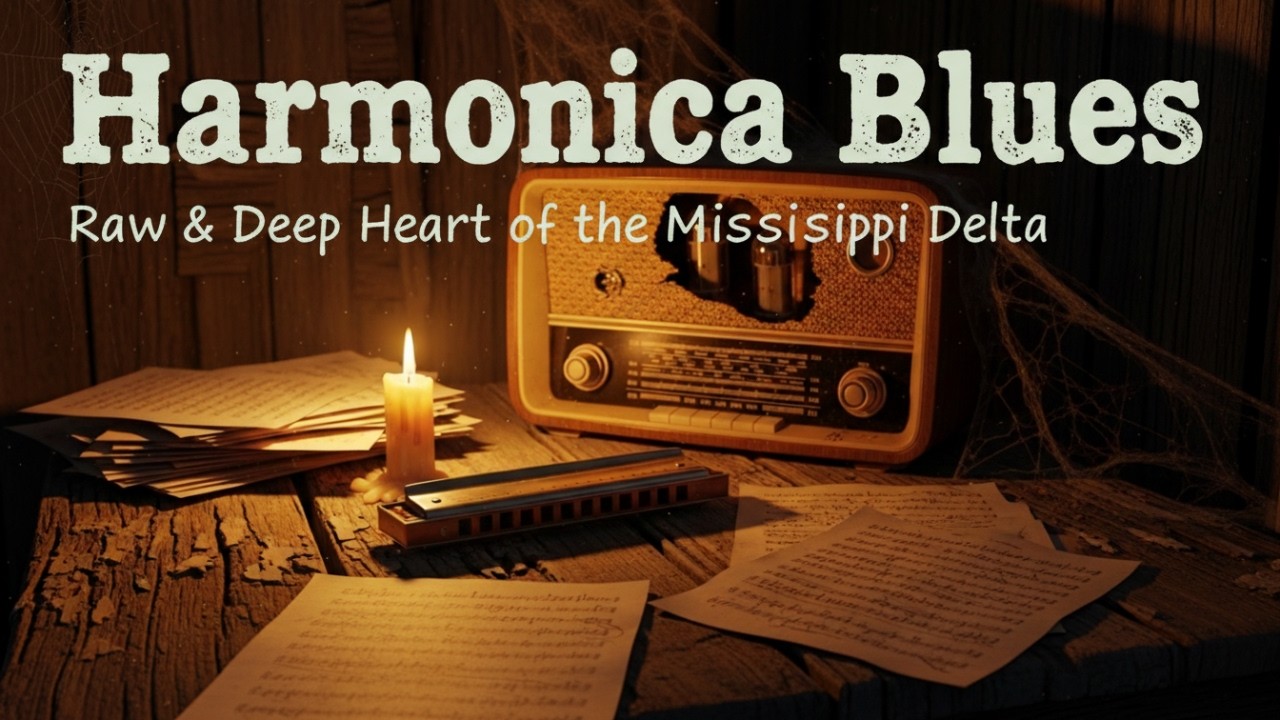 🔴 LIVE Harmonica Blues – Raw Mississippi Delta Nights | Deep Instrumental 24/7
