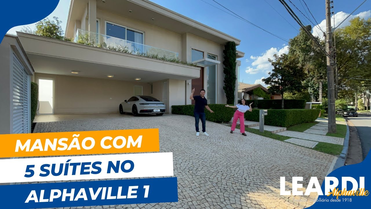 MANSÃO COM 5 SUÍTES NO ALPHAVILLE 1