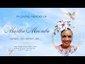 IN LOVING MEMORY OF THE LATE MARTHA MWEMBA WUMINGU LOCATION 