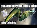 Chameleon paint pigment green to goldsalaginto paint tutorial