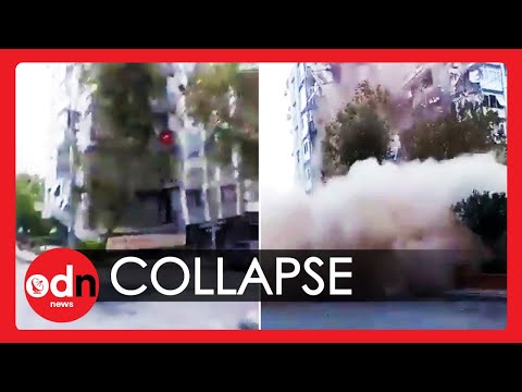 Turkey Earthquake: Terrifying Moment Building Collapses